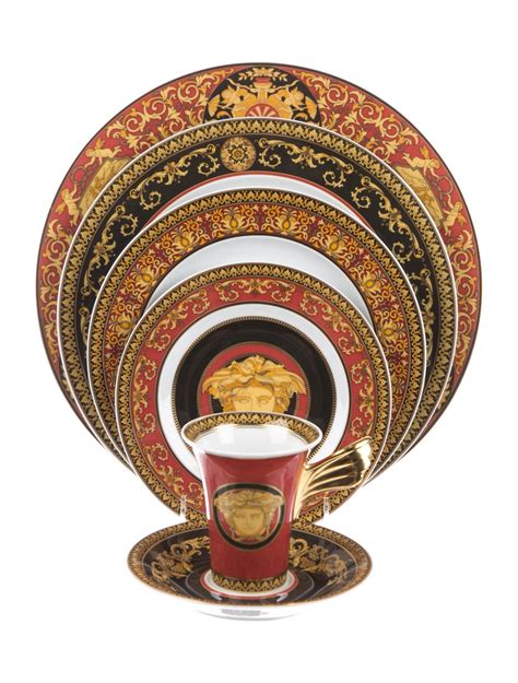 rosenthal versace medusa red|rosenthal versace dinnerware collection.